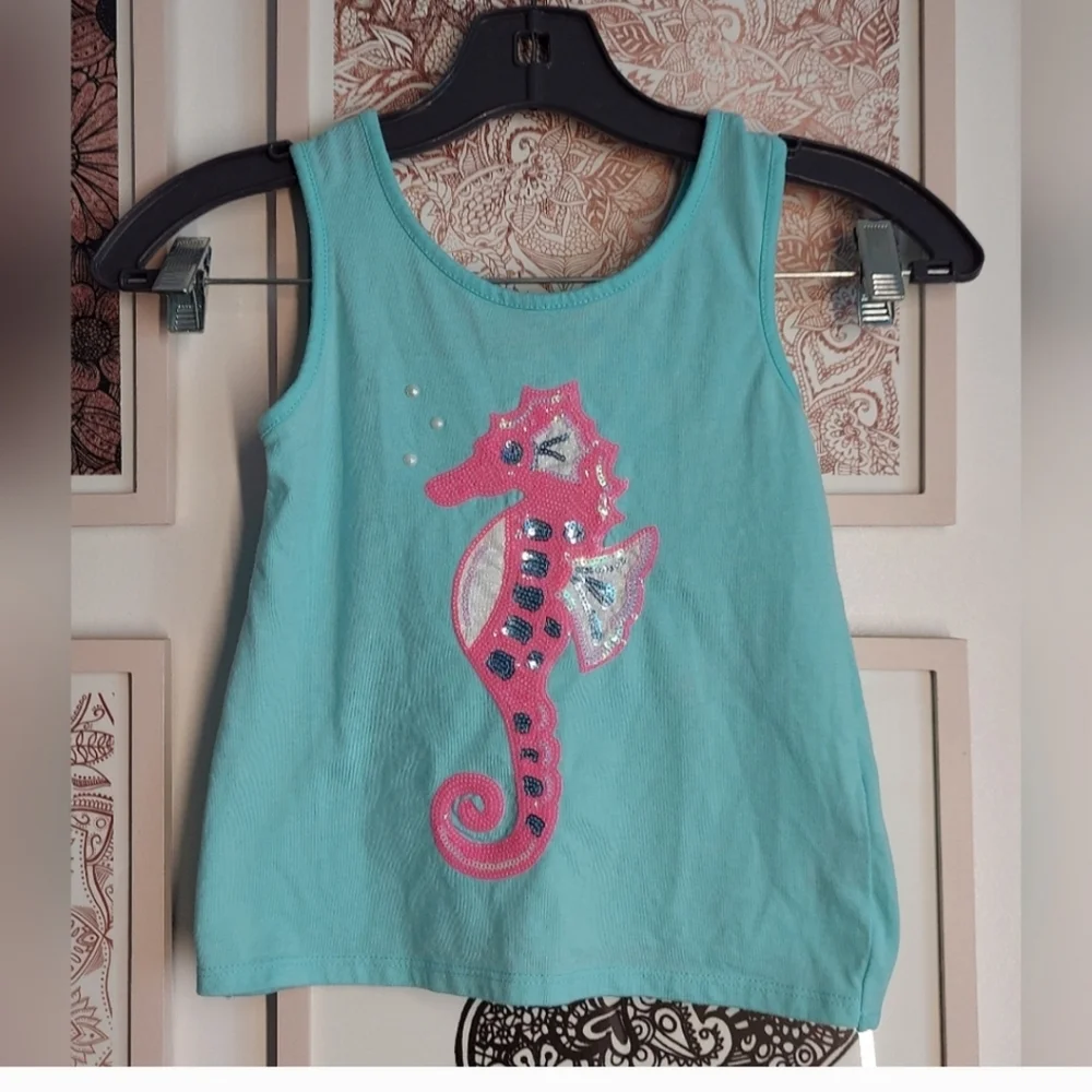 🎁 10/$25. Teal turquoise bundle of sundress and tank, Size Small - Picture 6 of 9